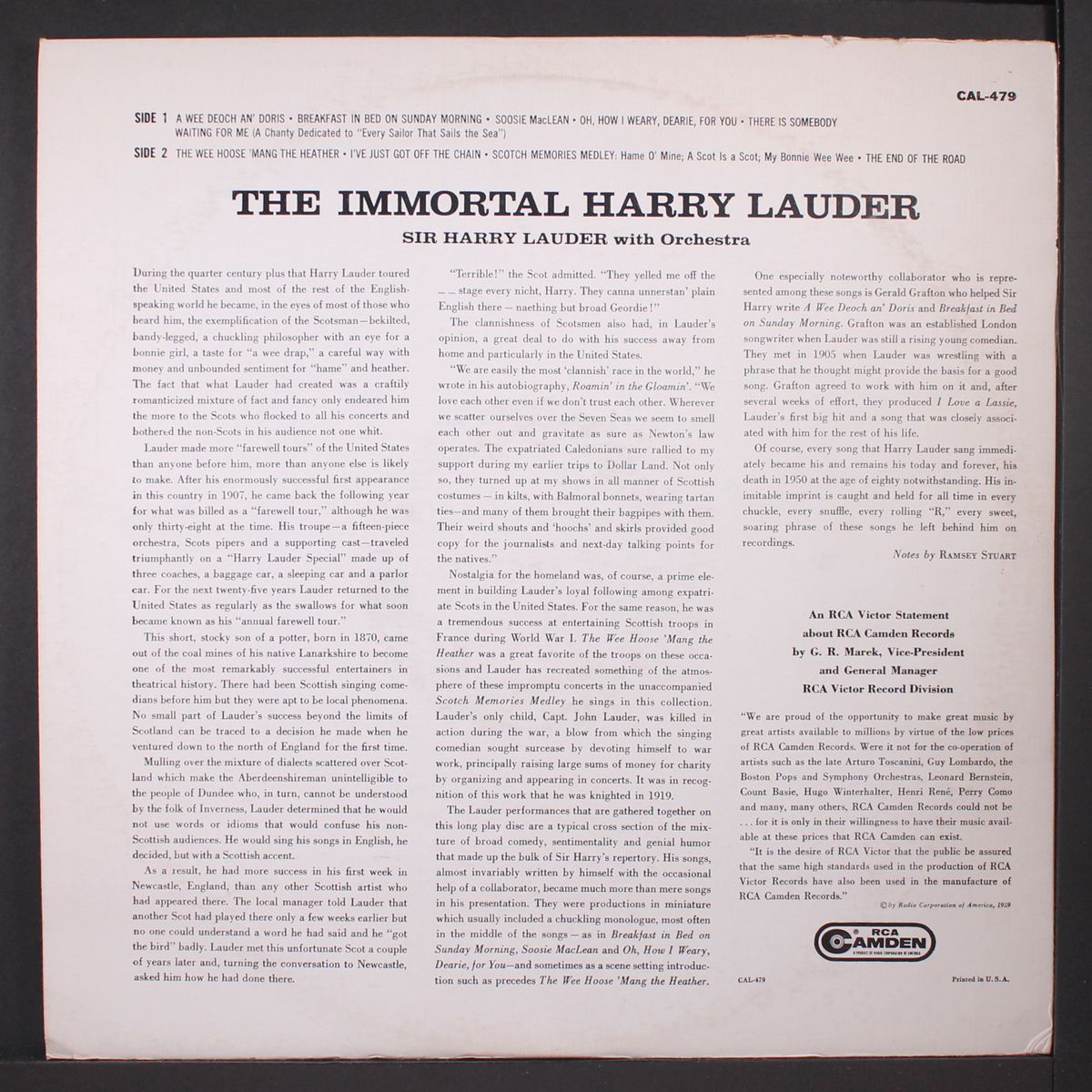 the immortal by HARRY LAUDER