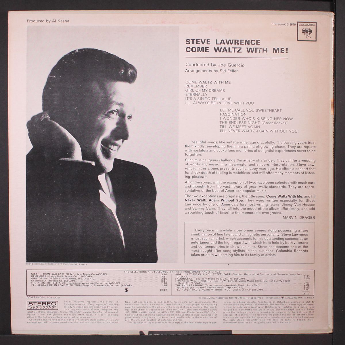 come waltz with me by STEVE LAWRENCE