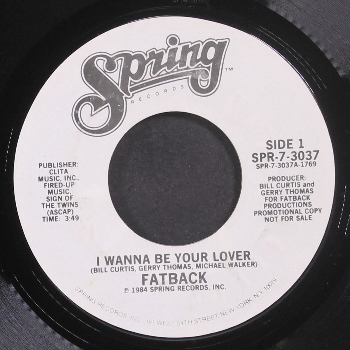 i wanna be your lover / same by FATBACK