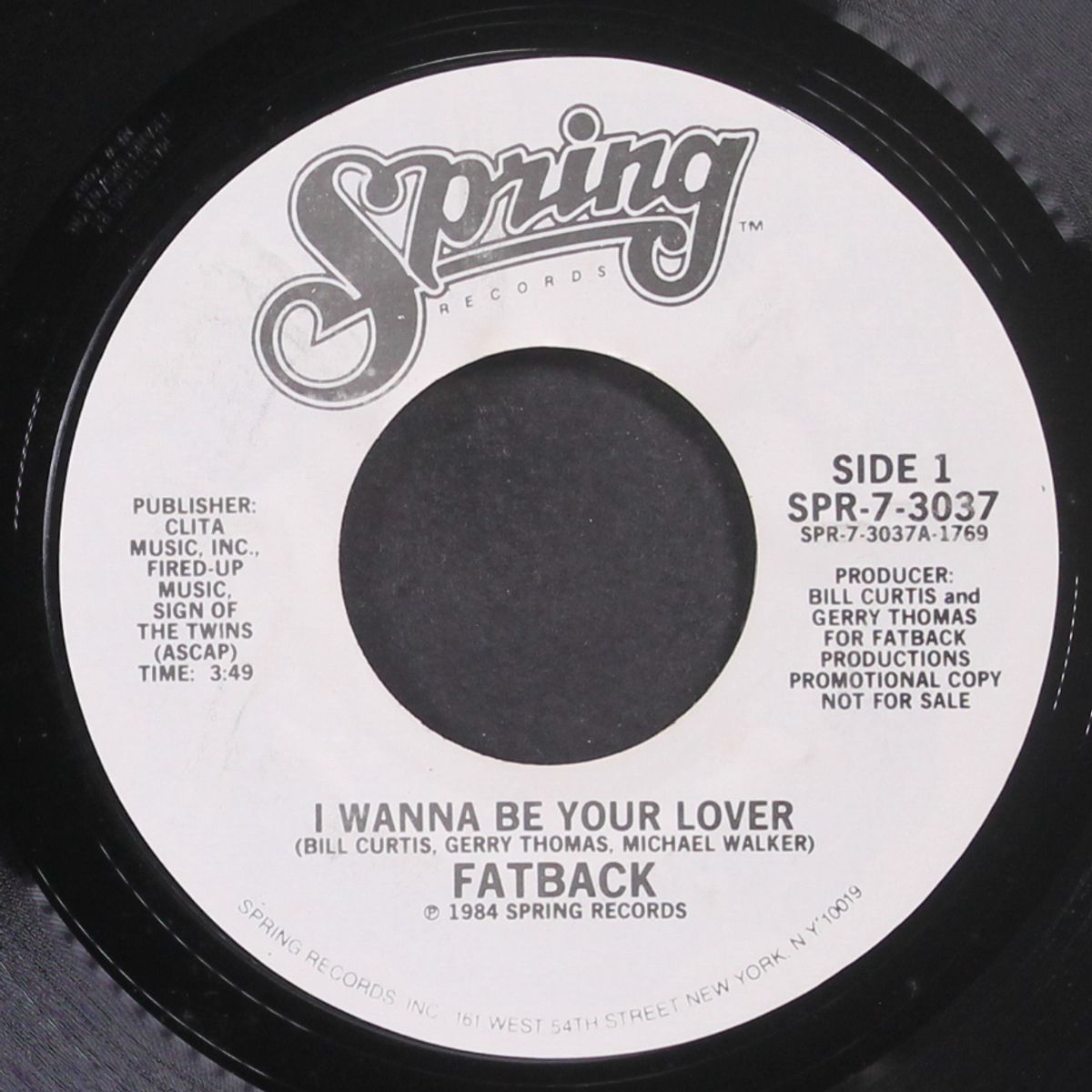 i wanna be your lover / same by FATBACK