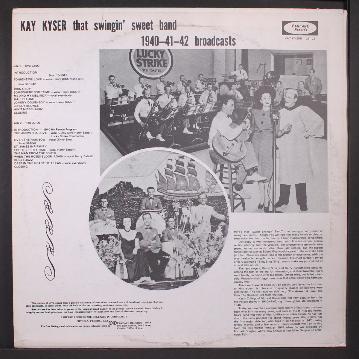 that swingin' sweet band by KAY KYSER