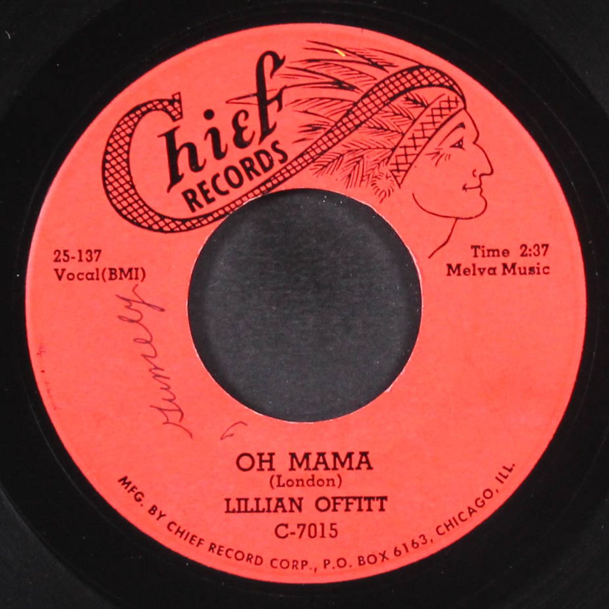 my man is a lover / oh mama by LILLIAN OFFITT