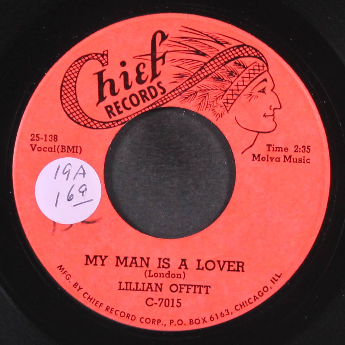 my man is a lover / oh mama by LILLIAN OFFITT