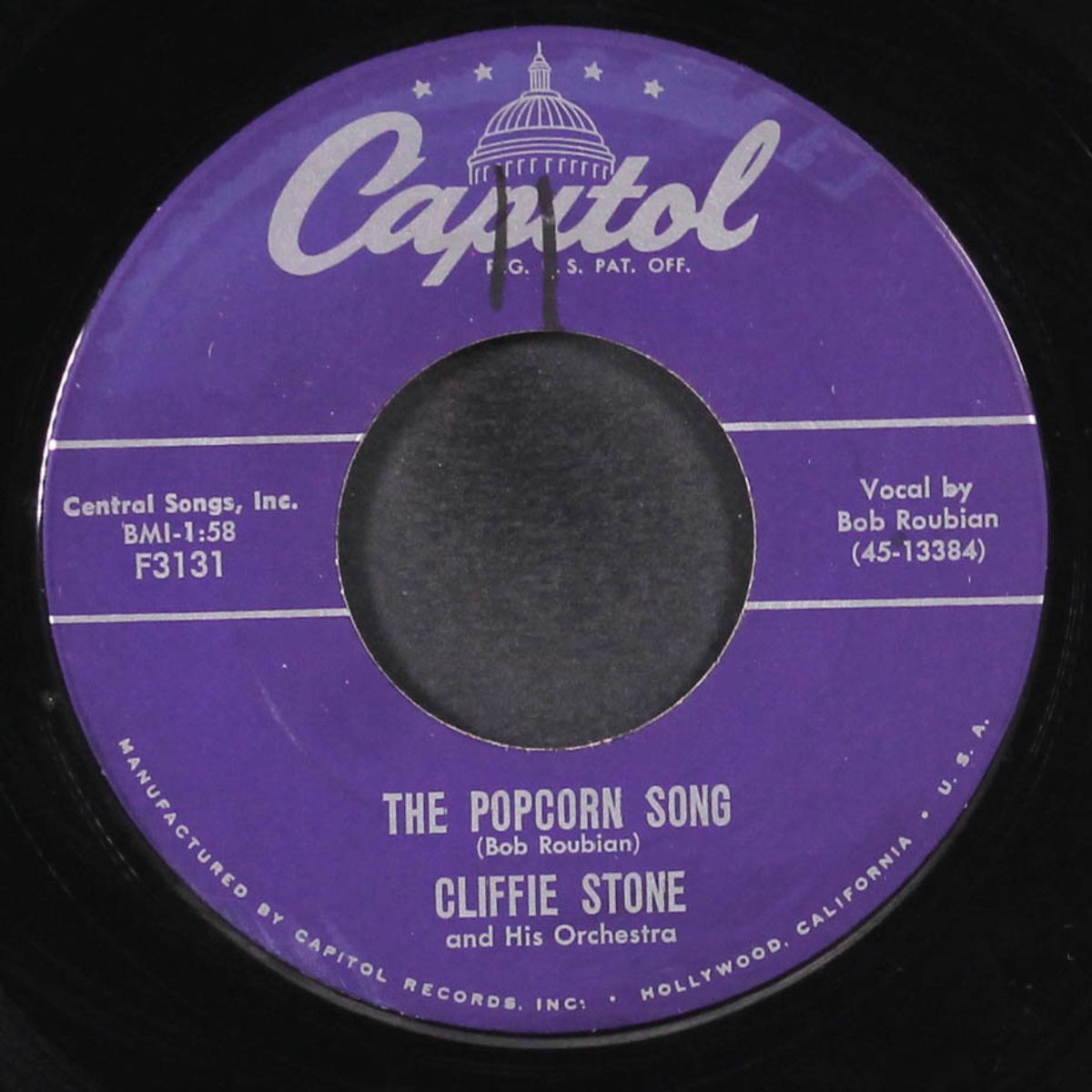 barracuda / the popcorn song by CLIFFIE STONE