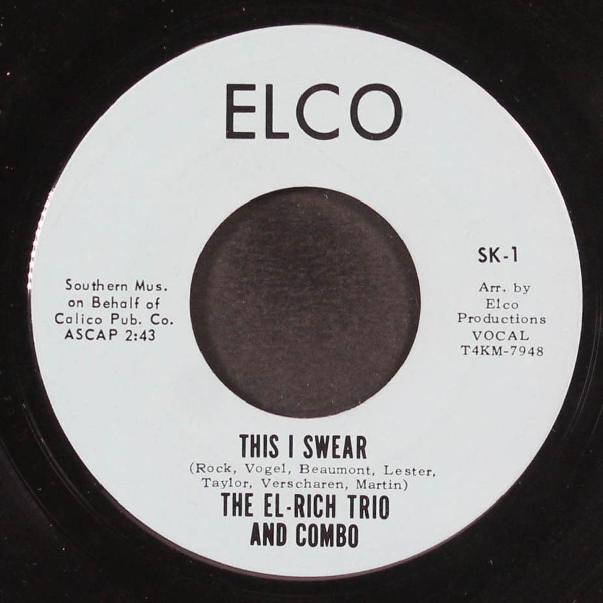 house of blue lights / this i swear by EL-RICH TRIO & COMBO