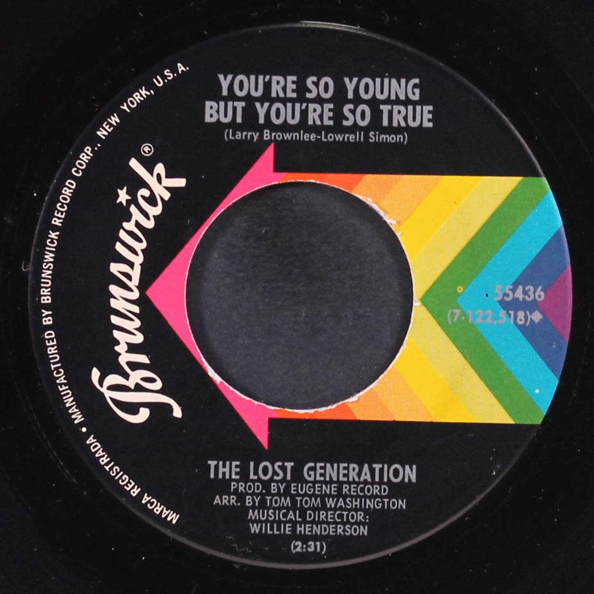 the sly, slick, and the wicked / you're so young but you're so true by LOST GENERATION