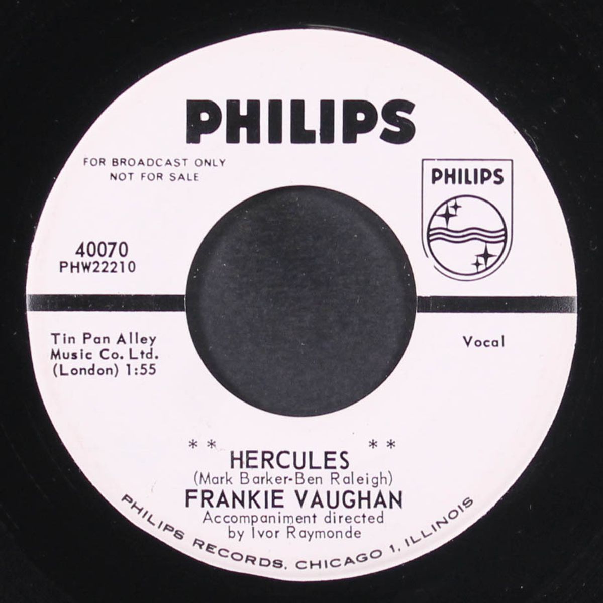 hercules / i'm gonna clip your wings by FRANKIE VAUGHAN