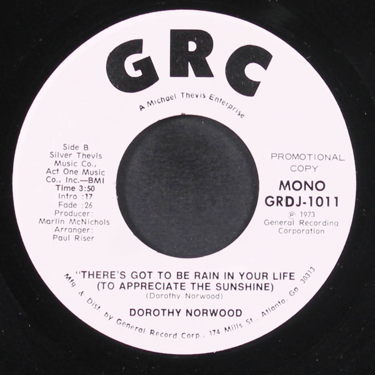 there's got to be rain in your life / mono by DOROTHY NORWOOD