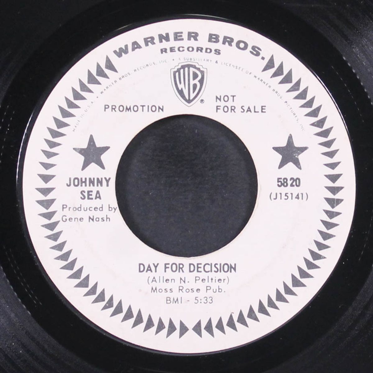 day for decision / mary rocks him to sleep by JOHNNY SEA