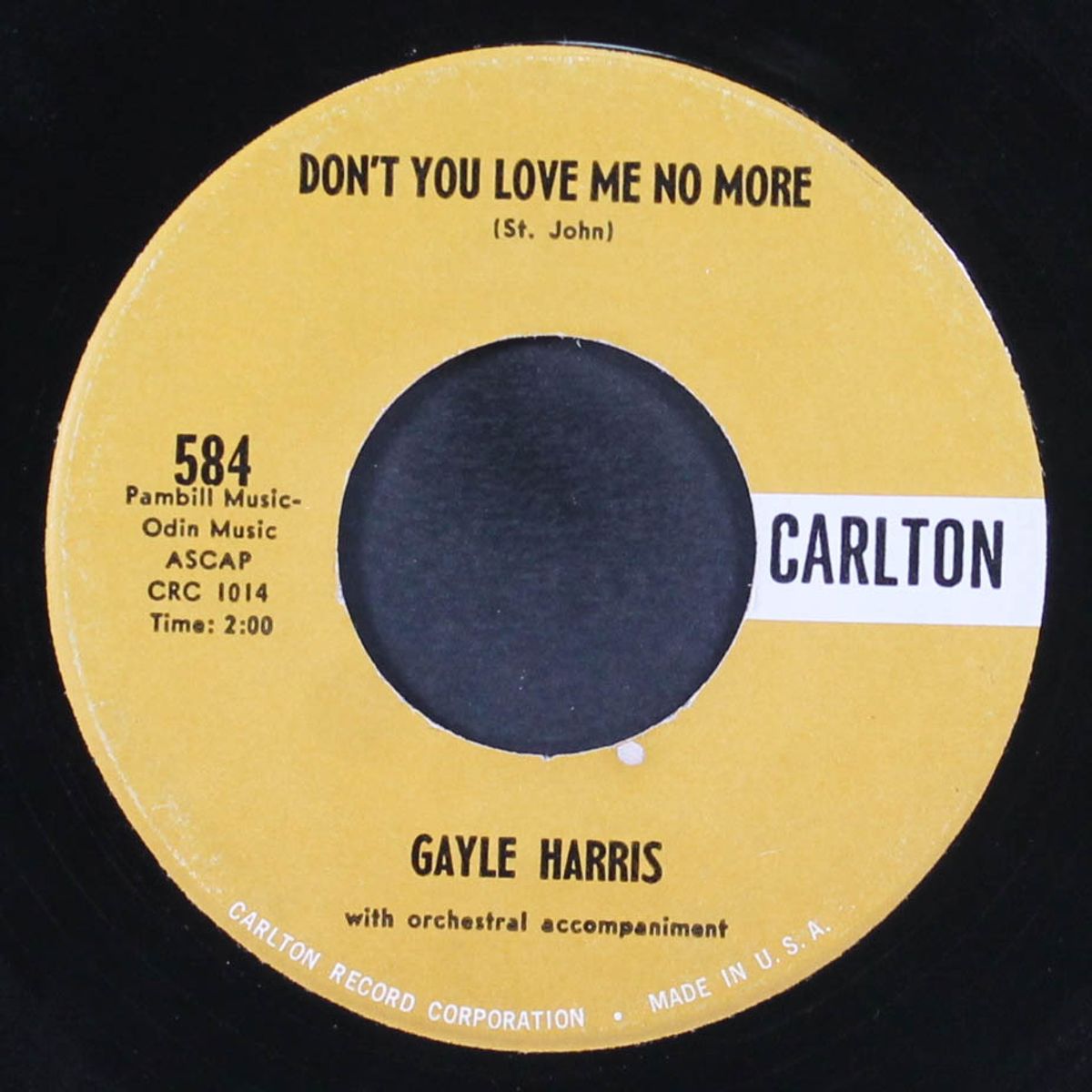 here come the hurt / don't you love me no more by GAYLE HARRIS
