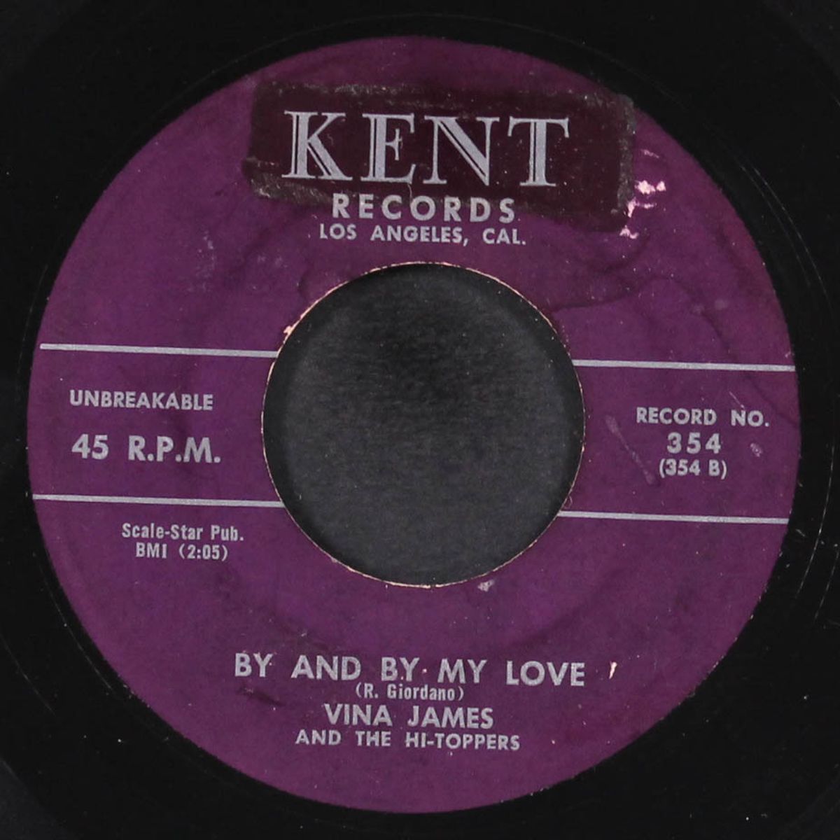 my heart is not a toy / by and by my love by VINA JAMES