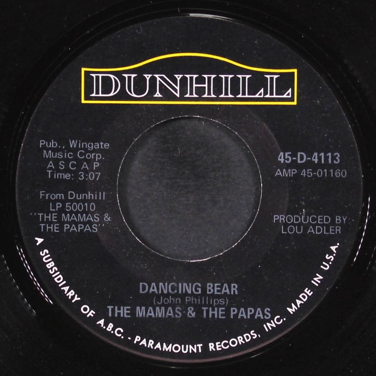 dancing bear / john's music box by MAMAS & PAPAS