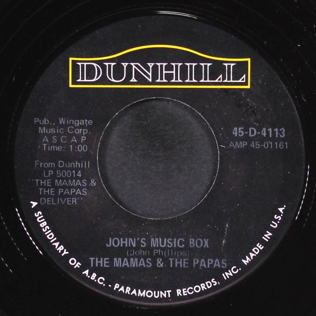 dancing bear / john's music box by MAMAS & PAPAS