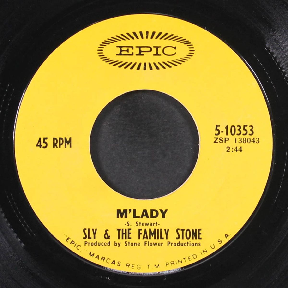 life / m'lady by SLY & FAMILY STONE
