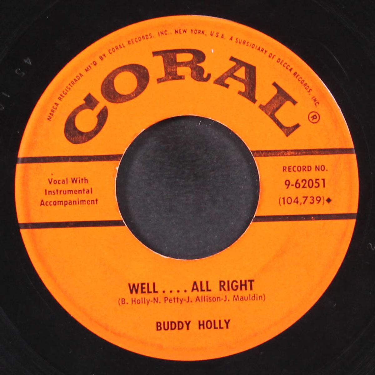 heartbeat / well....all right by BUDDY HOLLY