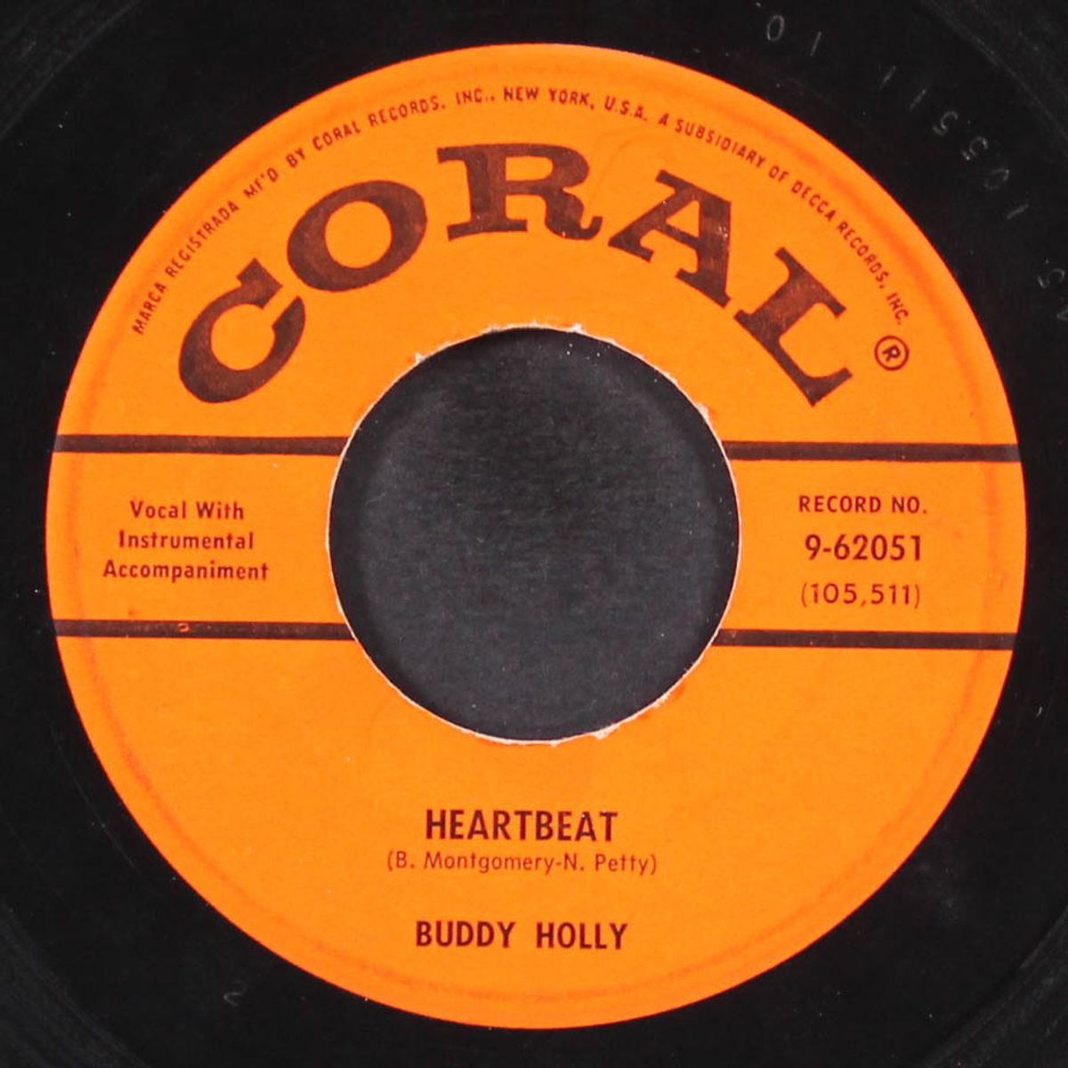heartbeat / well....all right by BUDDY HOLLY