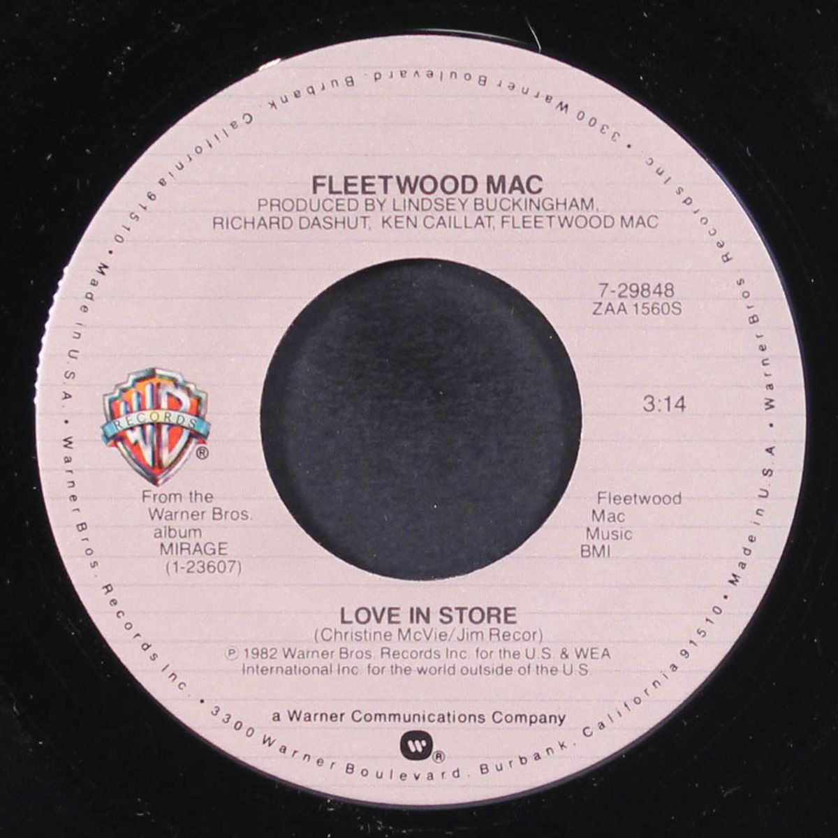 love in store / can't go back by FLEETWOOD MAC