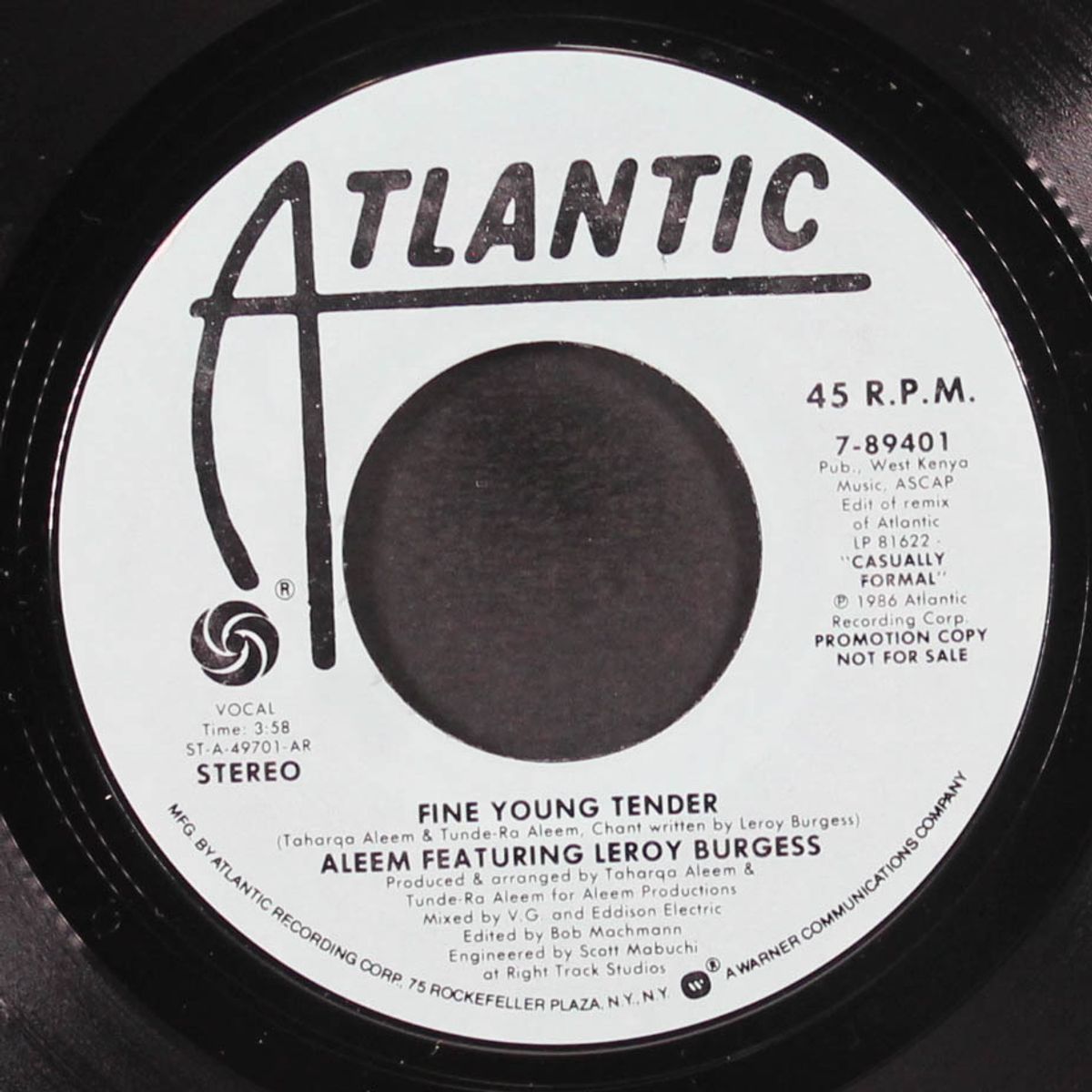 fine young tender / same by ALEEM