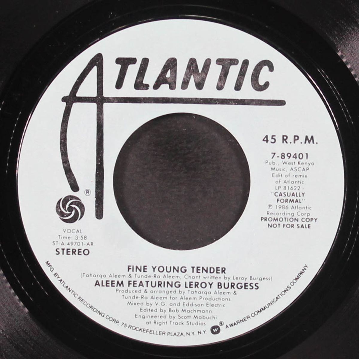 fine young tender / same by ALEEM