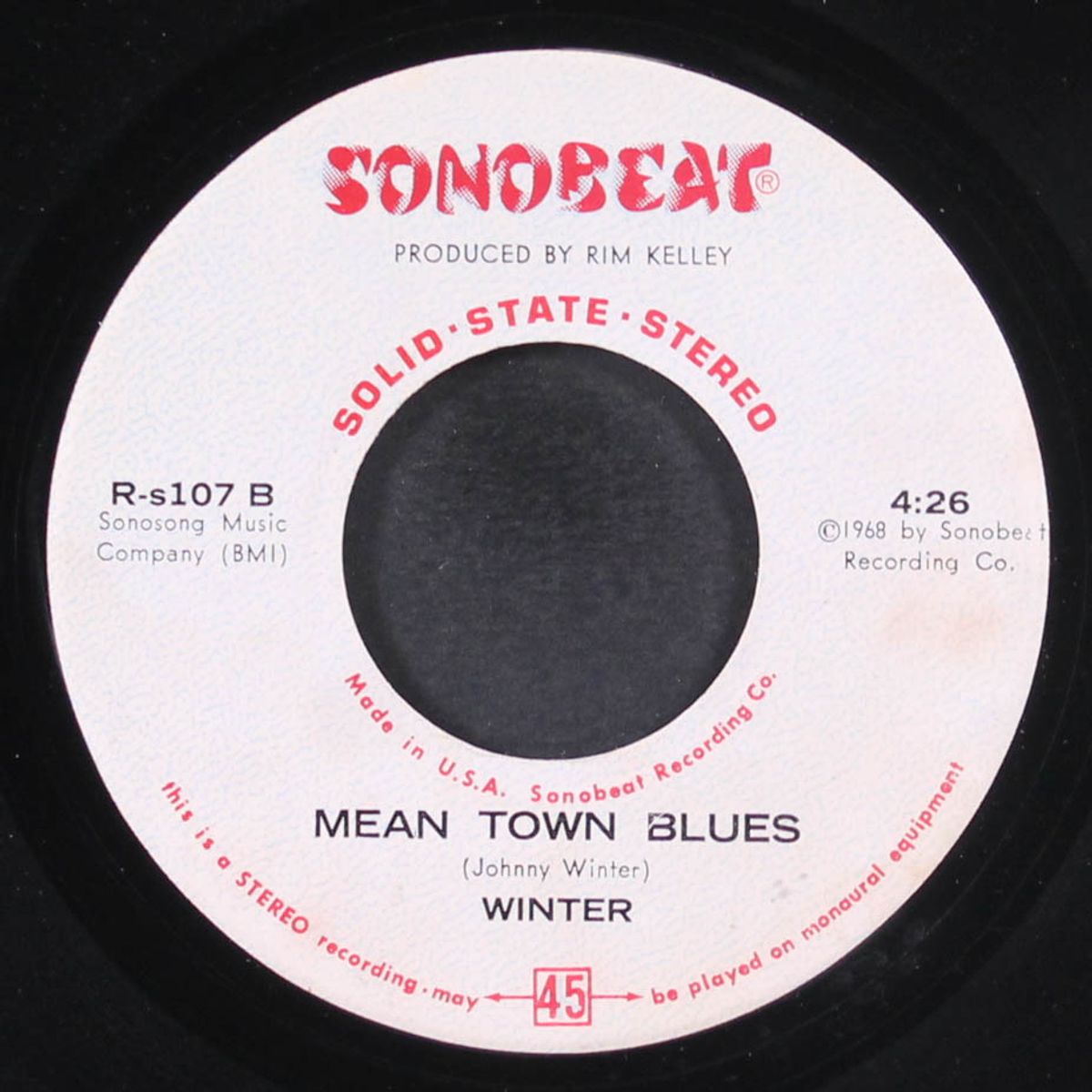 rollin & tumblin' / mean town blues by JOHNNY WINTER