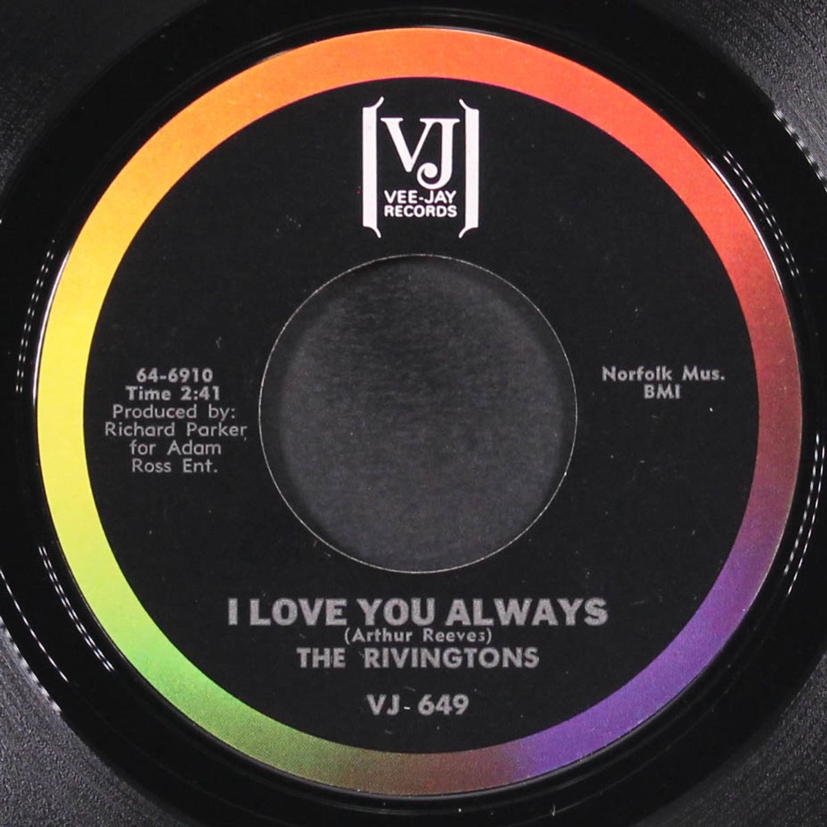 i love you always / years of tears by RIVINGTONS