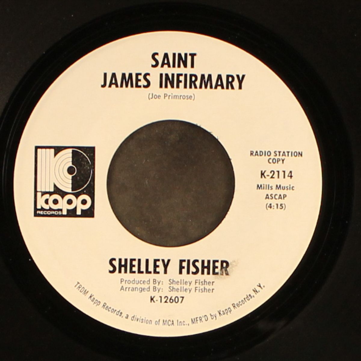 i'll leave you (girl) / saint james infirmary by SHELLEY FISHER