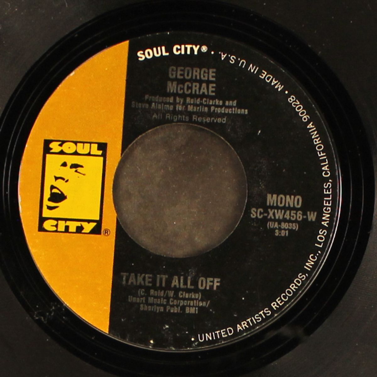 take it all off / please help me find my baby by GEORGE MCCRAE
