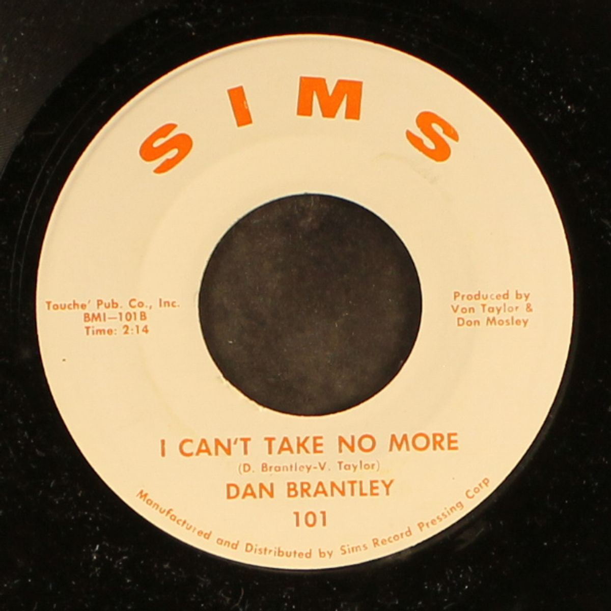 please accept my love / i can't take no more by DAN BRANTLEY
