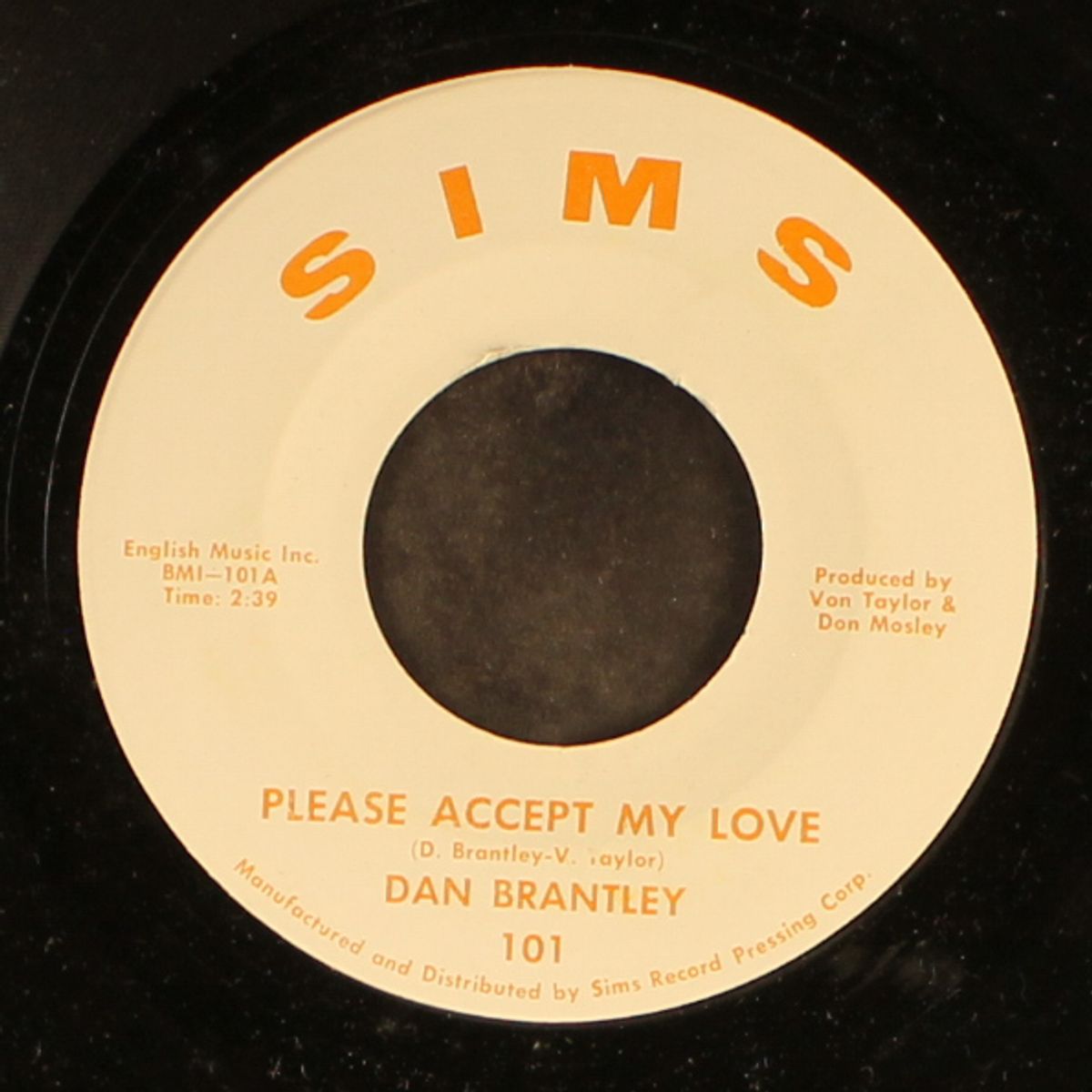 please accept my love / i can't take no more by DAN BRANTLEY