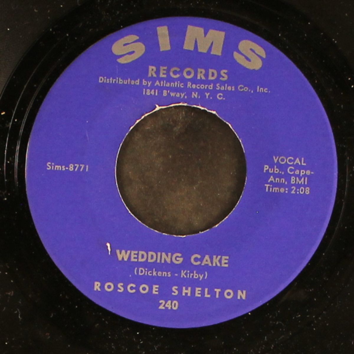 keep your mind on me / wedding cake by ROSCOE SHELTON