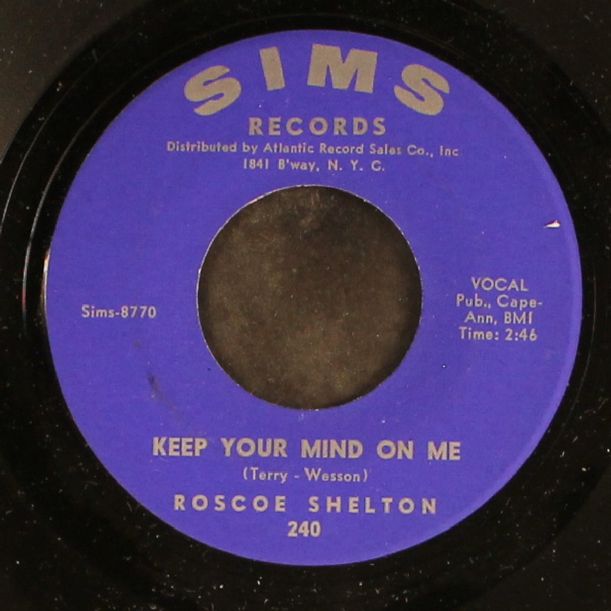 keep your mind on me / wedding cake by ROSCOE SHELTON