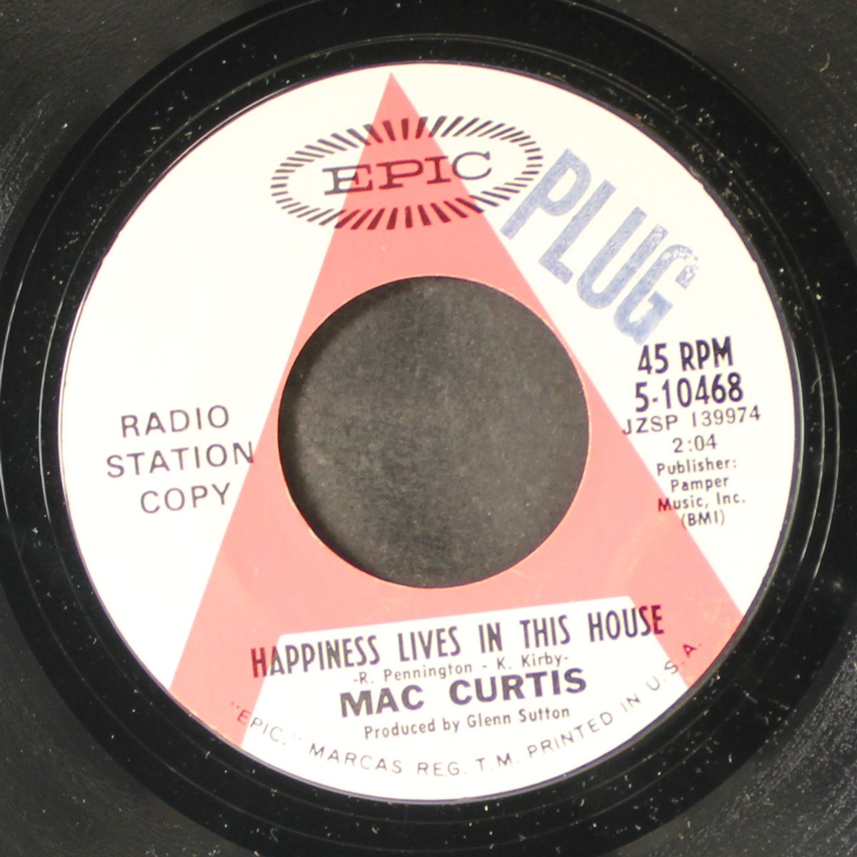 happiness lives in this house / little old wine drinker by MAC CURTIS