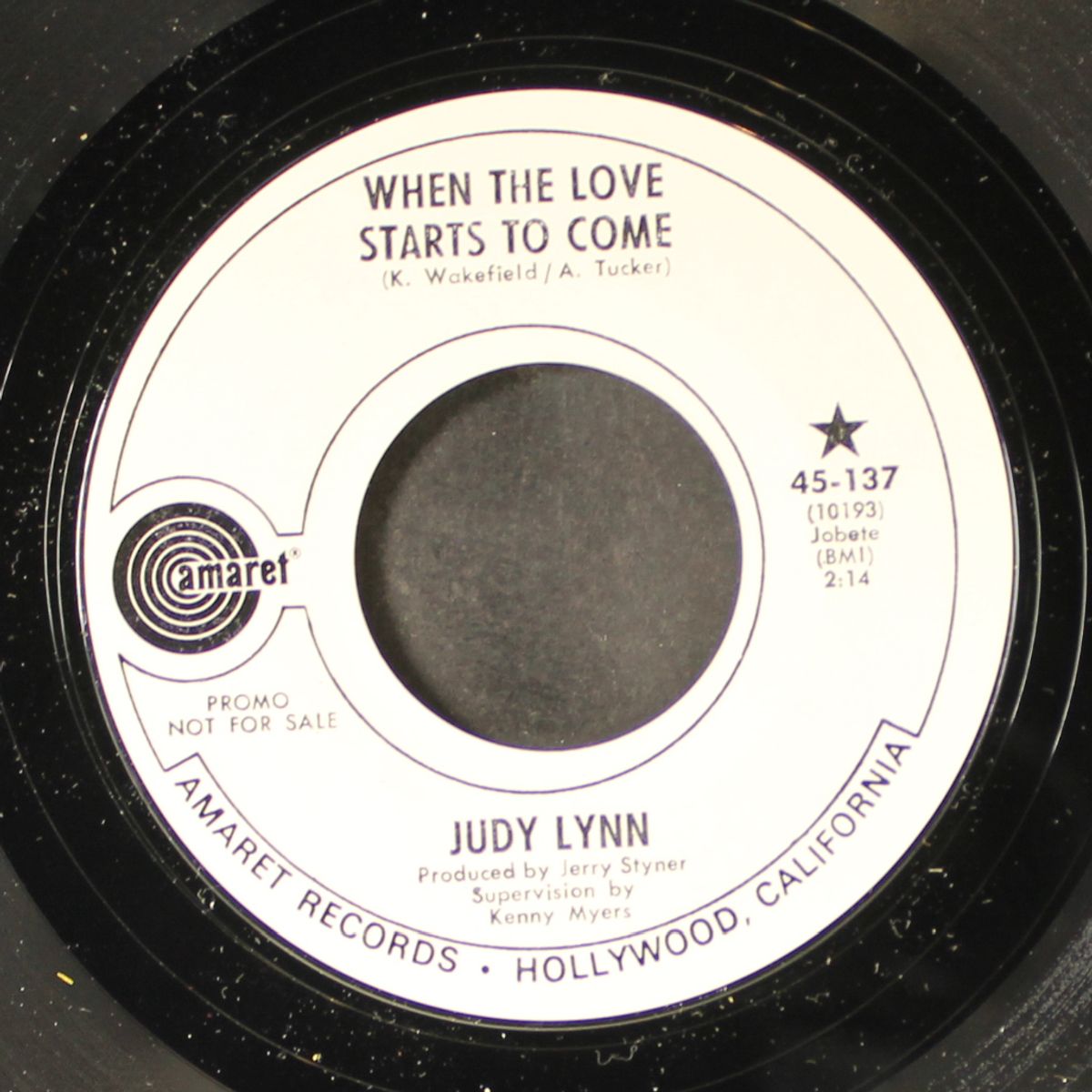 when the love starts to come by JUDY LYNN