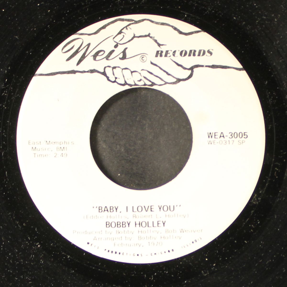 baby, i love you / moving dancer by BOBBY HOLLEY