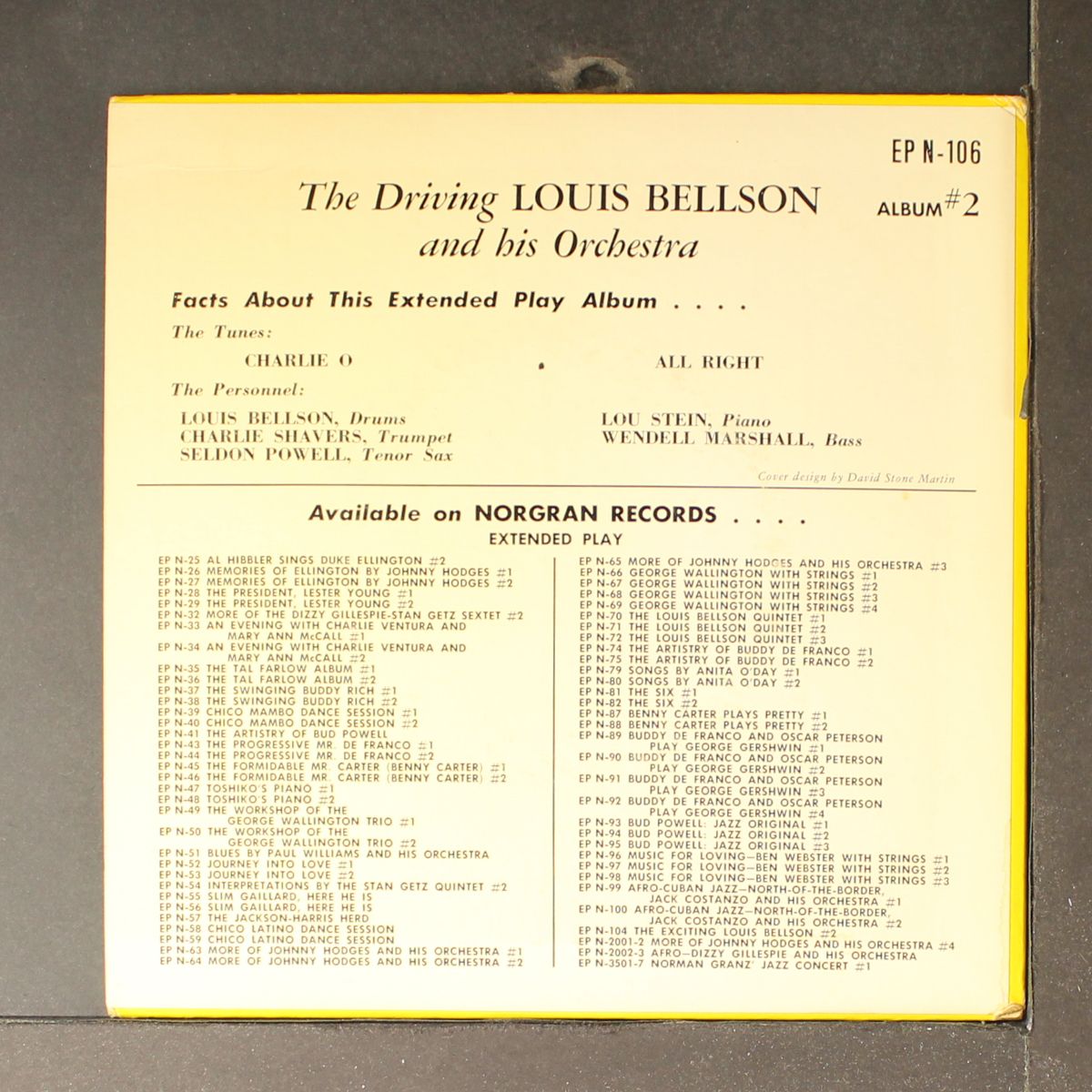 the driving album #2 by LOUIS BELLSON