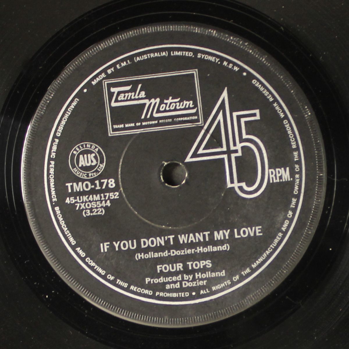 you keep running away / if you don't want my love by FOUR TOPS