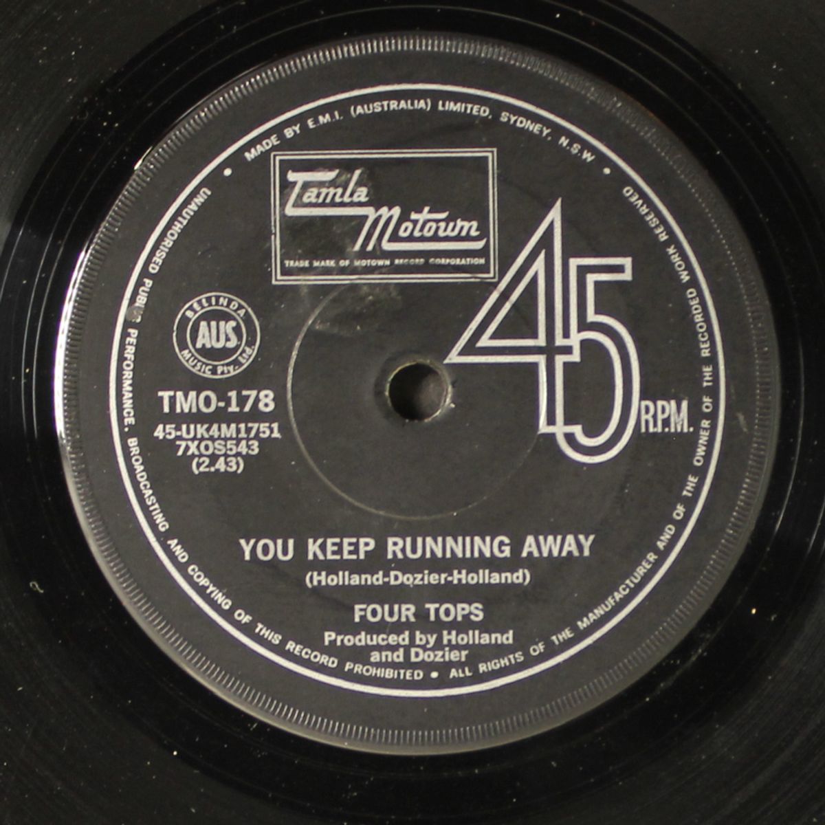you keep running away / if you don't want my love by FOUR TOPS