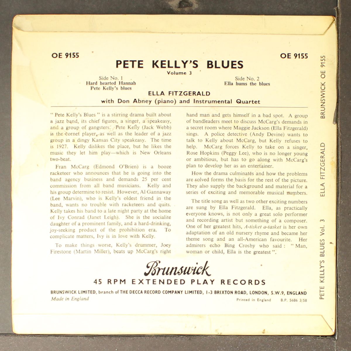 pete kelly's blues by ELLA FITZGERALD