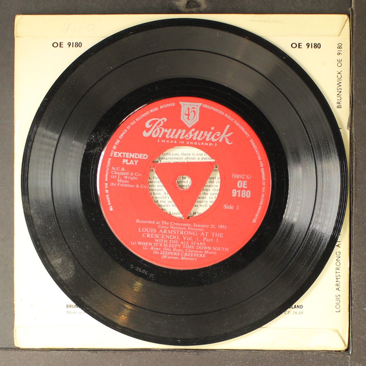 at the crescendo vol. 1 pt. 1 by LOUIS ARMSTRONG