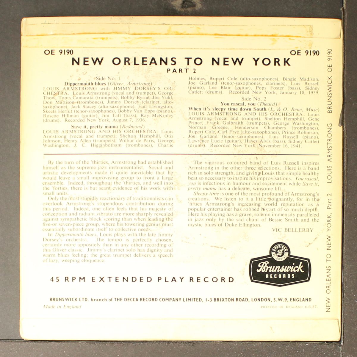 new orleans to new york pt. 2 by LOUIS ARMSTRONG