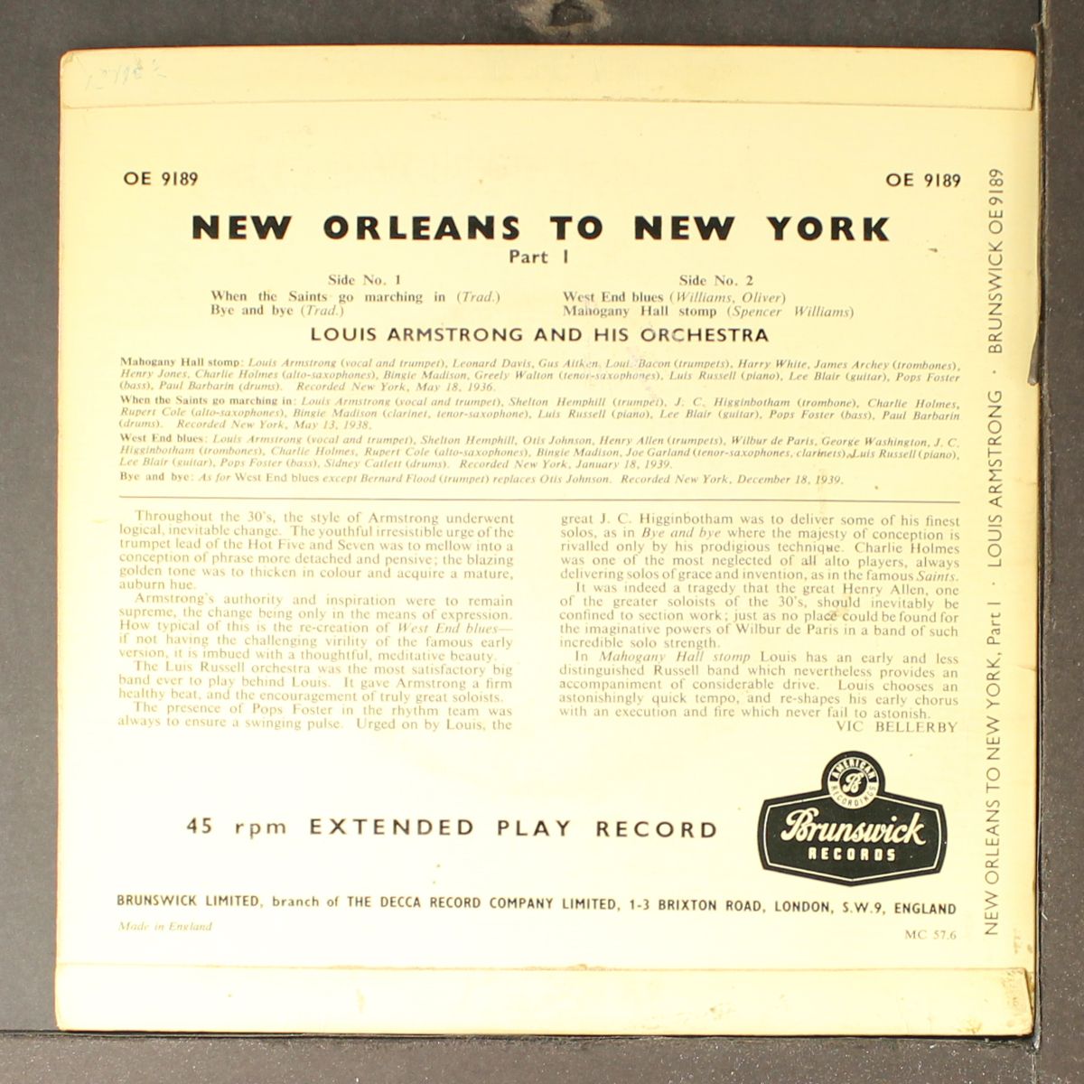 new orleans to new york pt. 1 by LOUIS ARMSTRONG