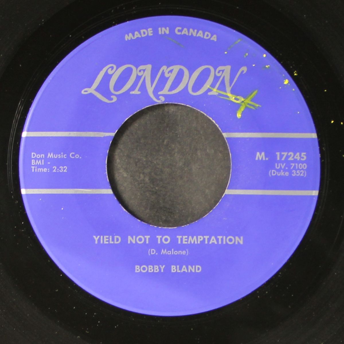 yield not to temptation / how does a cheating woman feel by BOBBY BLAND