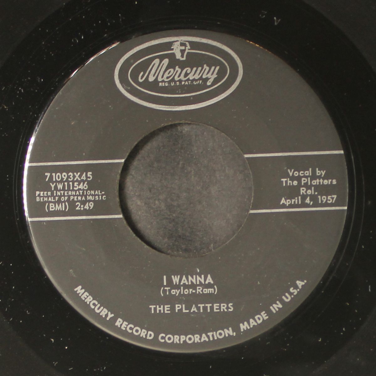 my dream / i wanna by PLATTERS