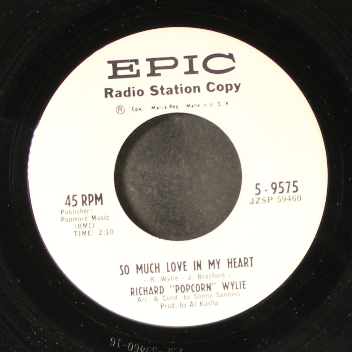 brand new man / so much love in my heart by RICHARD 'POPCORN' WYLIE