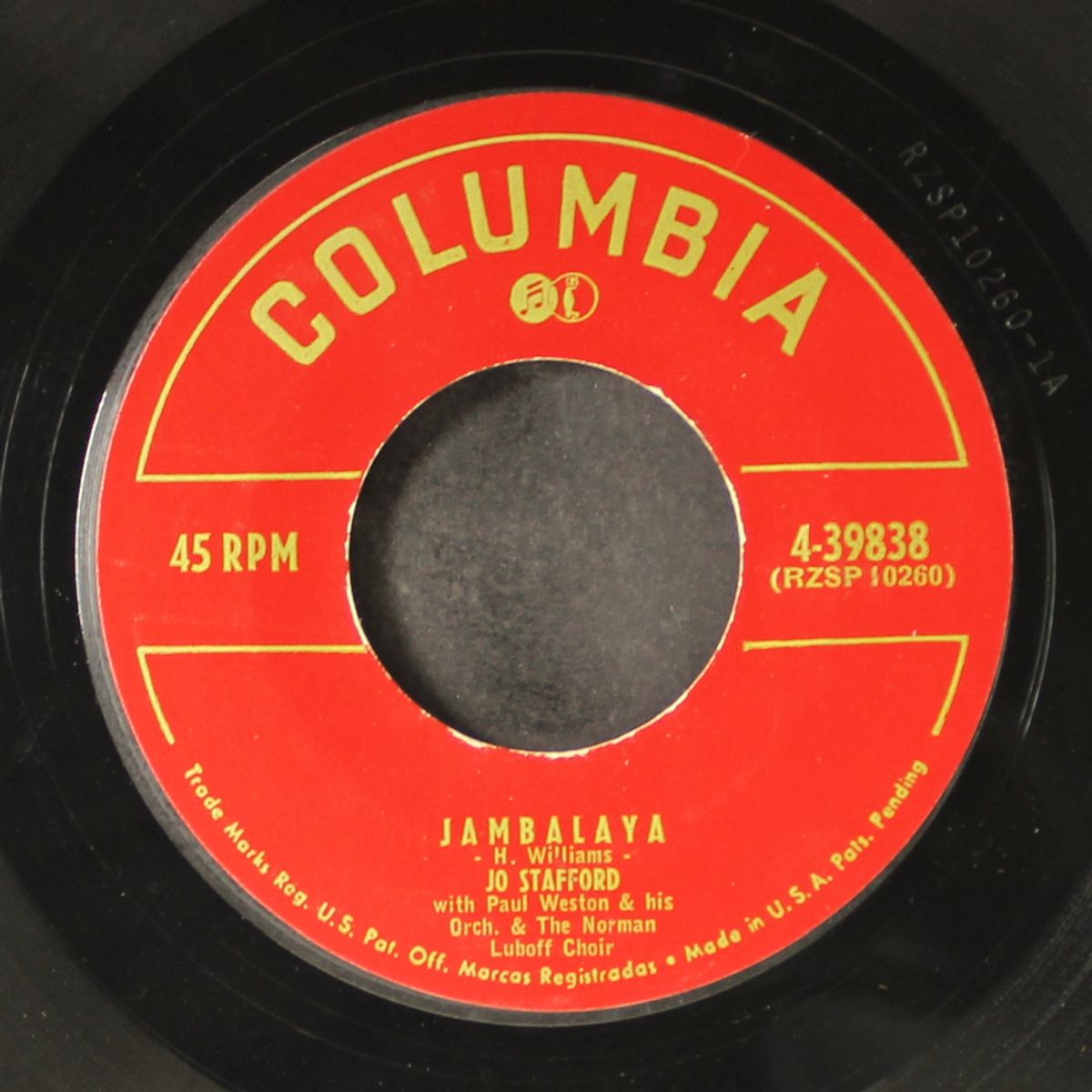 jambalaya / early autumn by JO STAFFORD