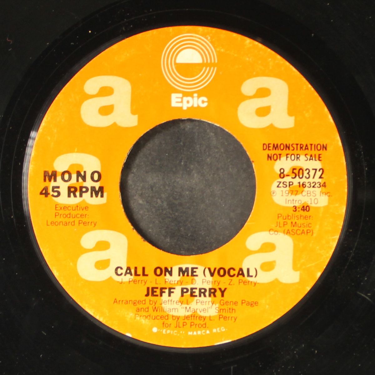 call on me / mono by JEFF PERRY