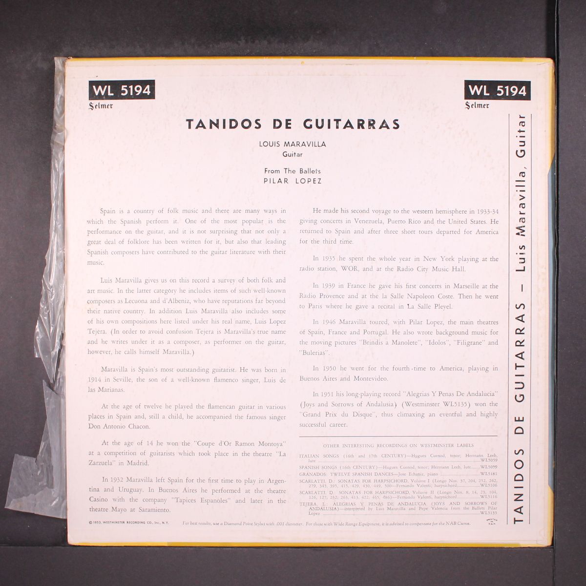 tanidos de guitarras - from the ballet pilar lopez by LUIS MARAVILLA