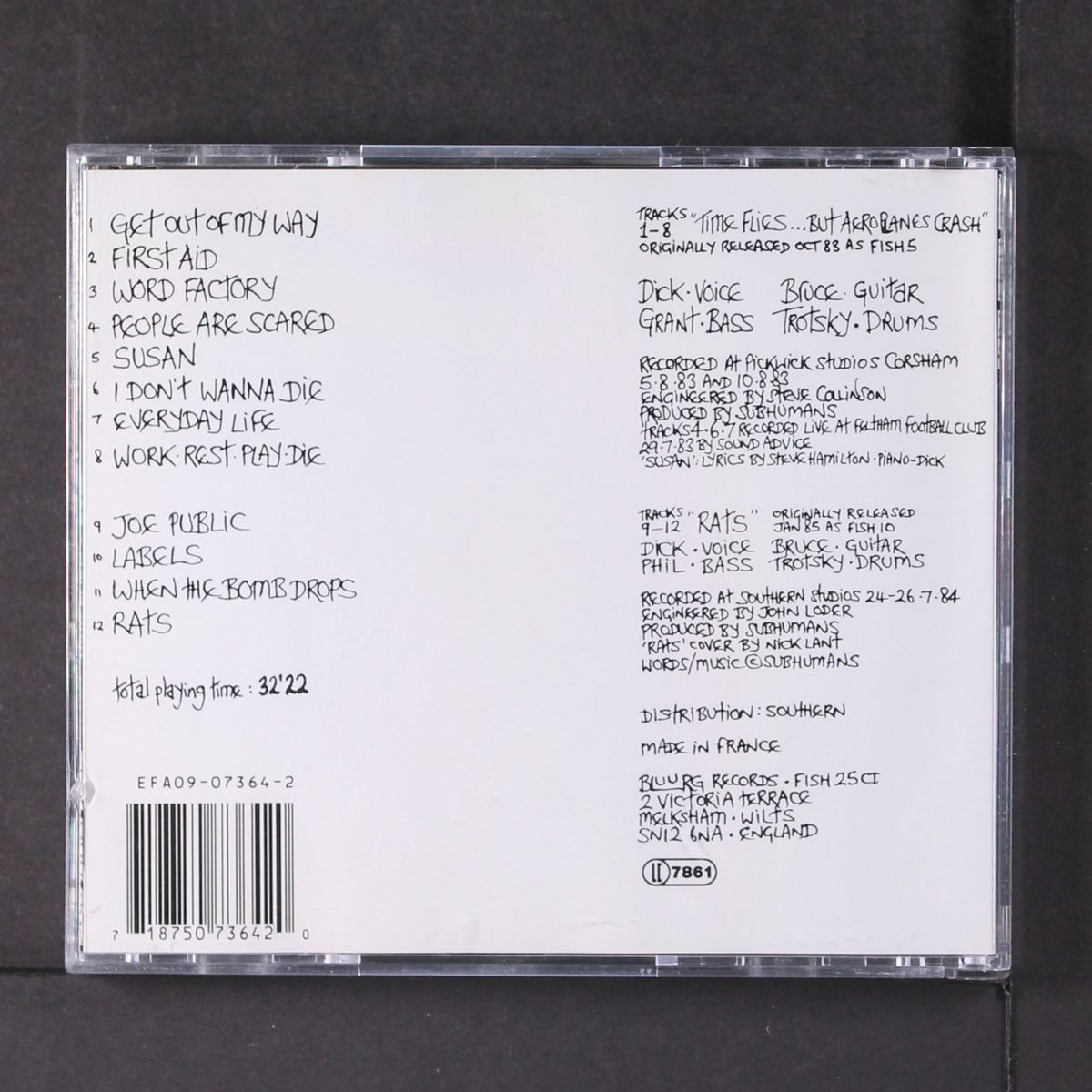 time flies by SUBHUMANS