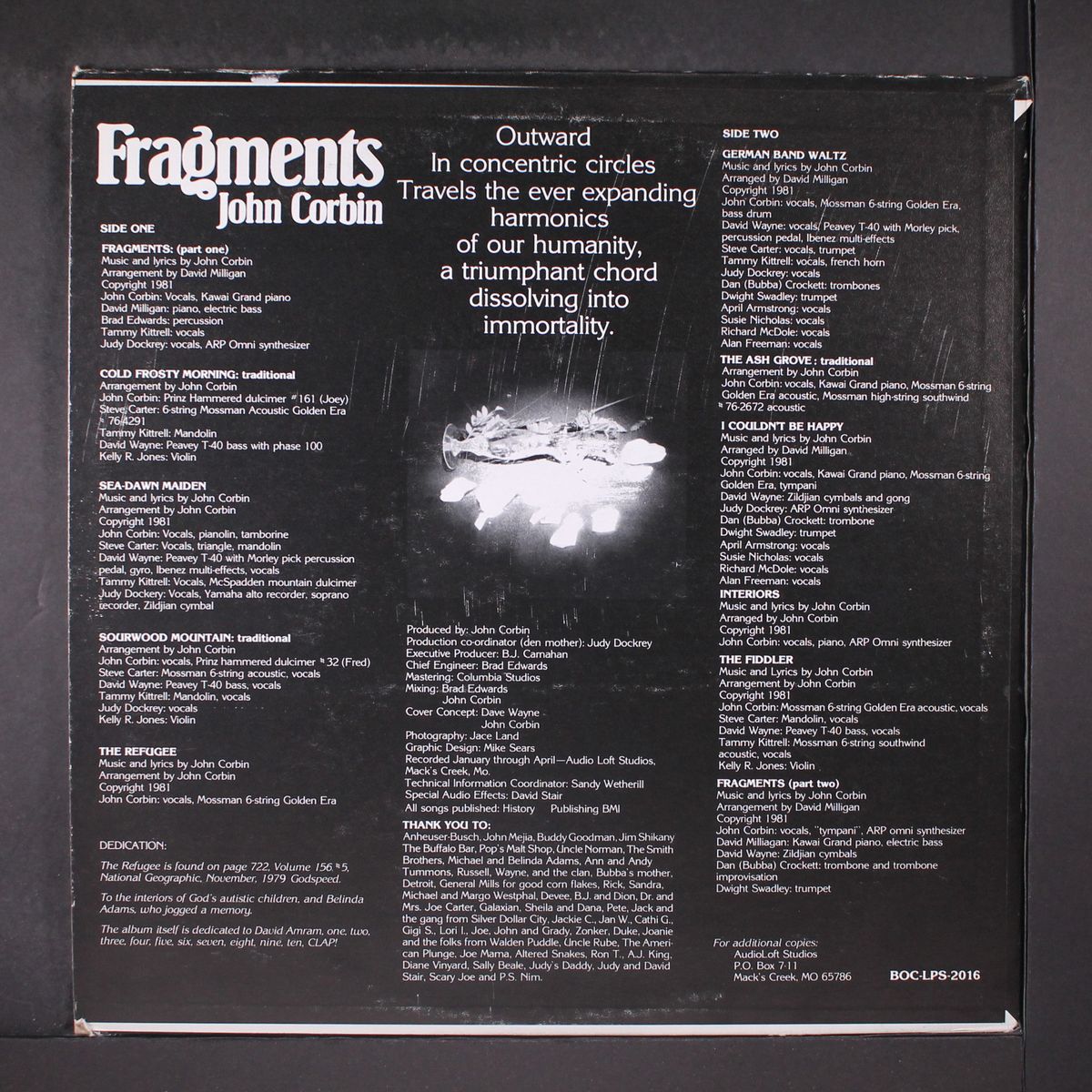 fragments by JOHN CORBIN