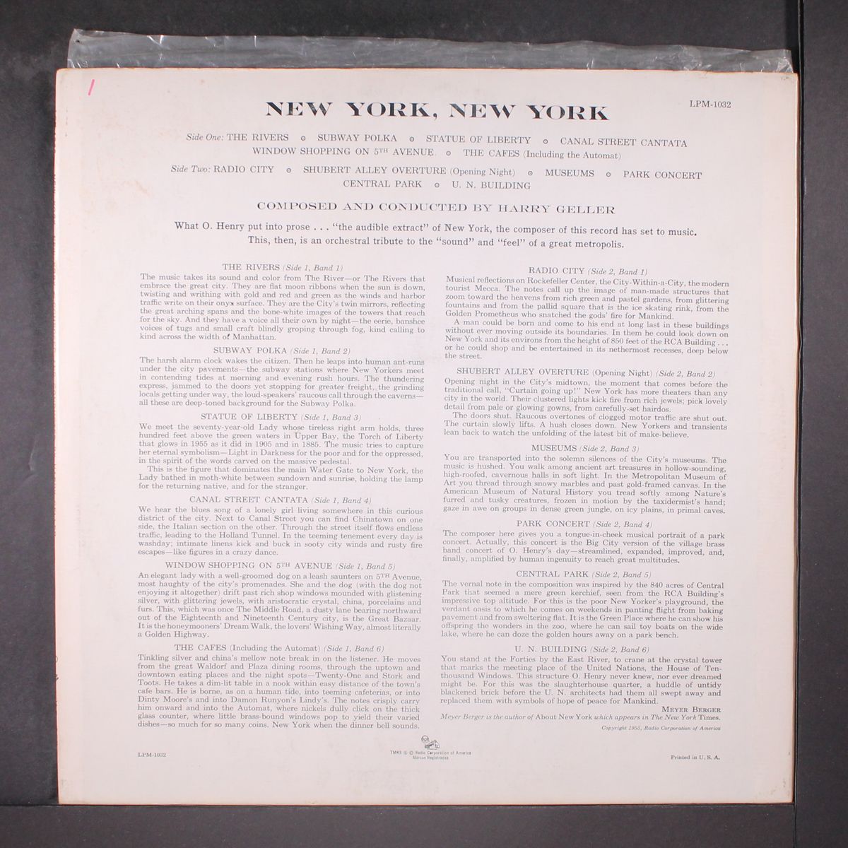 new york, new york by HARRY GELLER